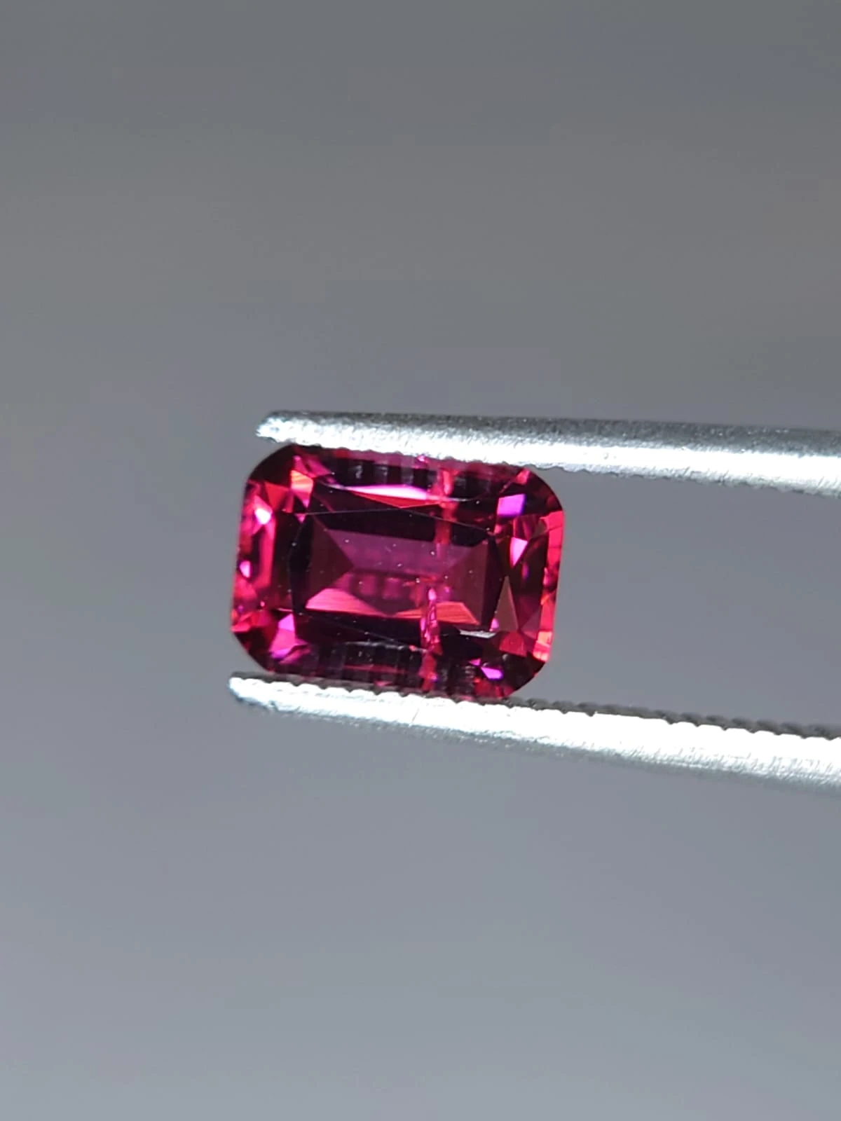 1.41ct Natural Long Cushion Cut Rhodolite Garnet from Tanzania — view 2